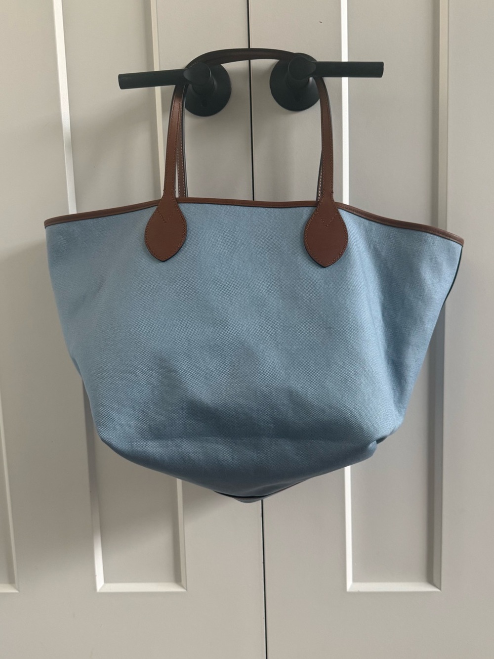 Gucci Totissima Large Blue Denim-Jacquard reversible Trimmed tote bag - Picture 6 of 7